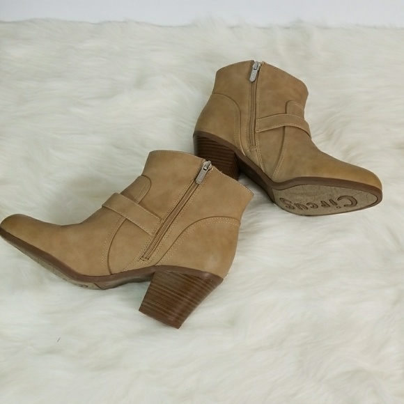 Circus by Sam Edelman Biege Leah Ankle Boots Sz 9 - Picture 2 of 4