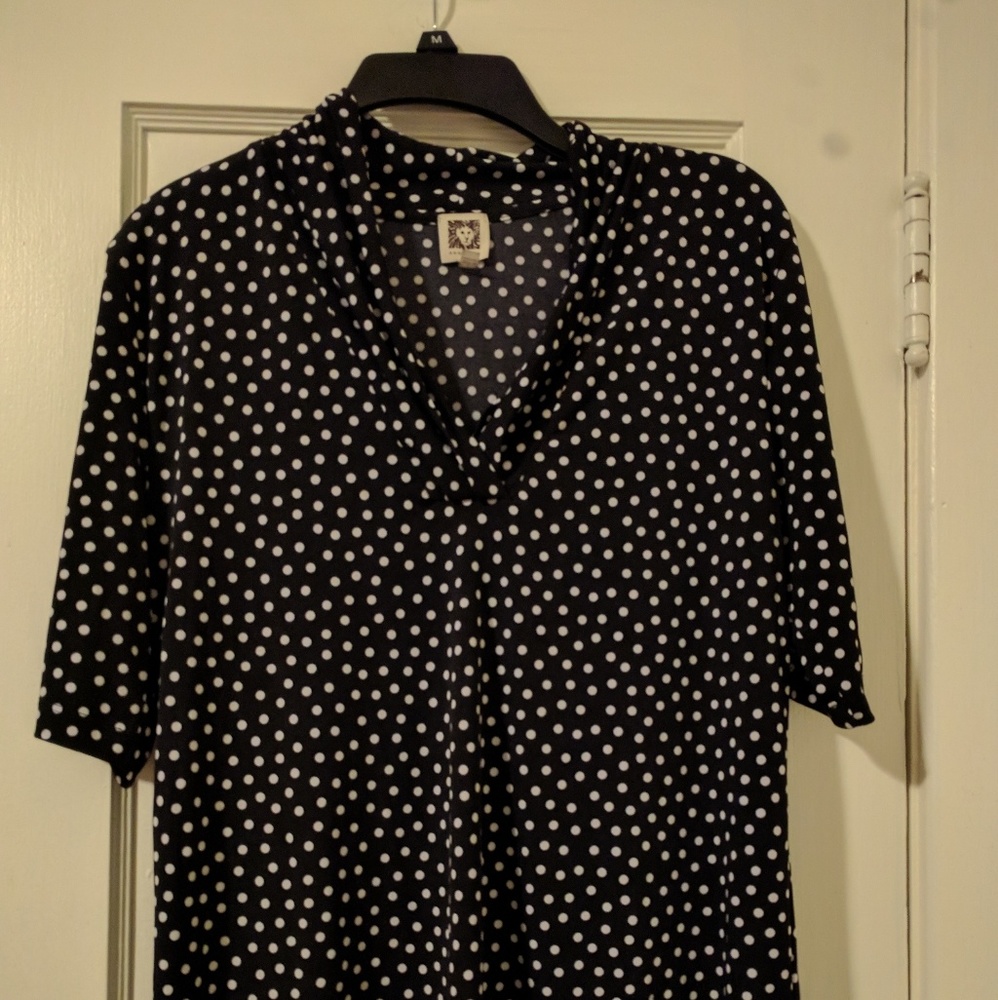 Polka dot blouse