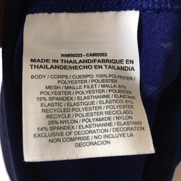 Nike Small Tank Top Dri-Fit Blue Loose Racerback - Picture 5 of 5