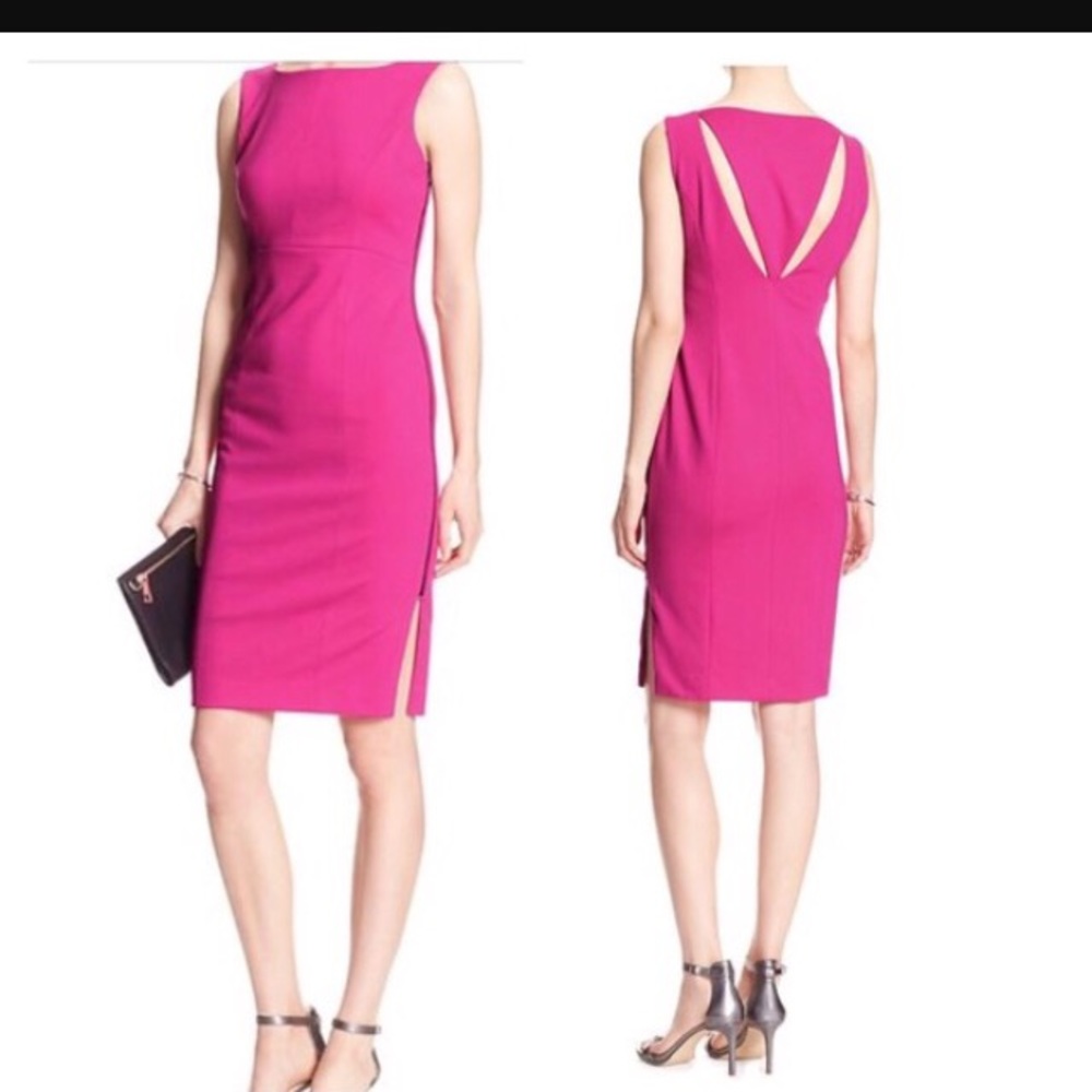 Banana republic BLACK cutout sheath dress