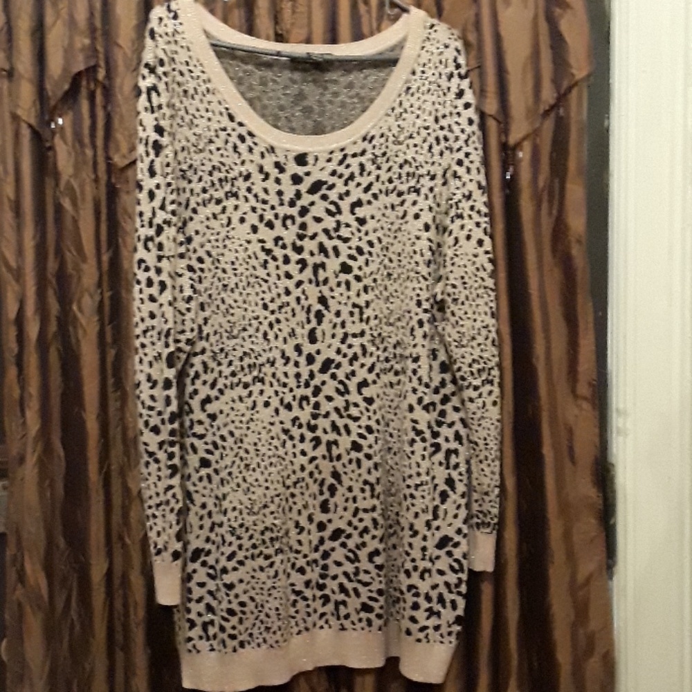 INC animal print sweater