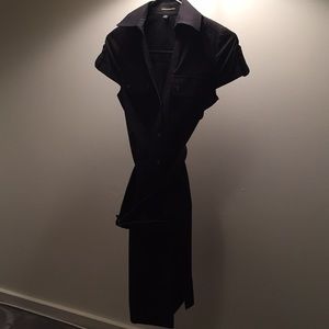 Black Express capped sleeve dress (xs)