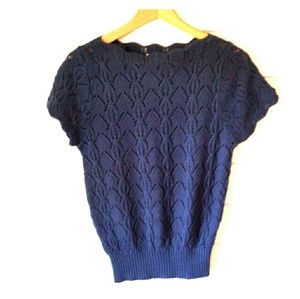 Heather Blue Knit Top