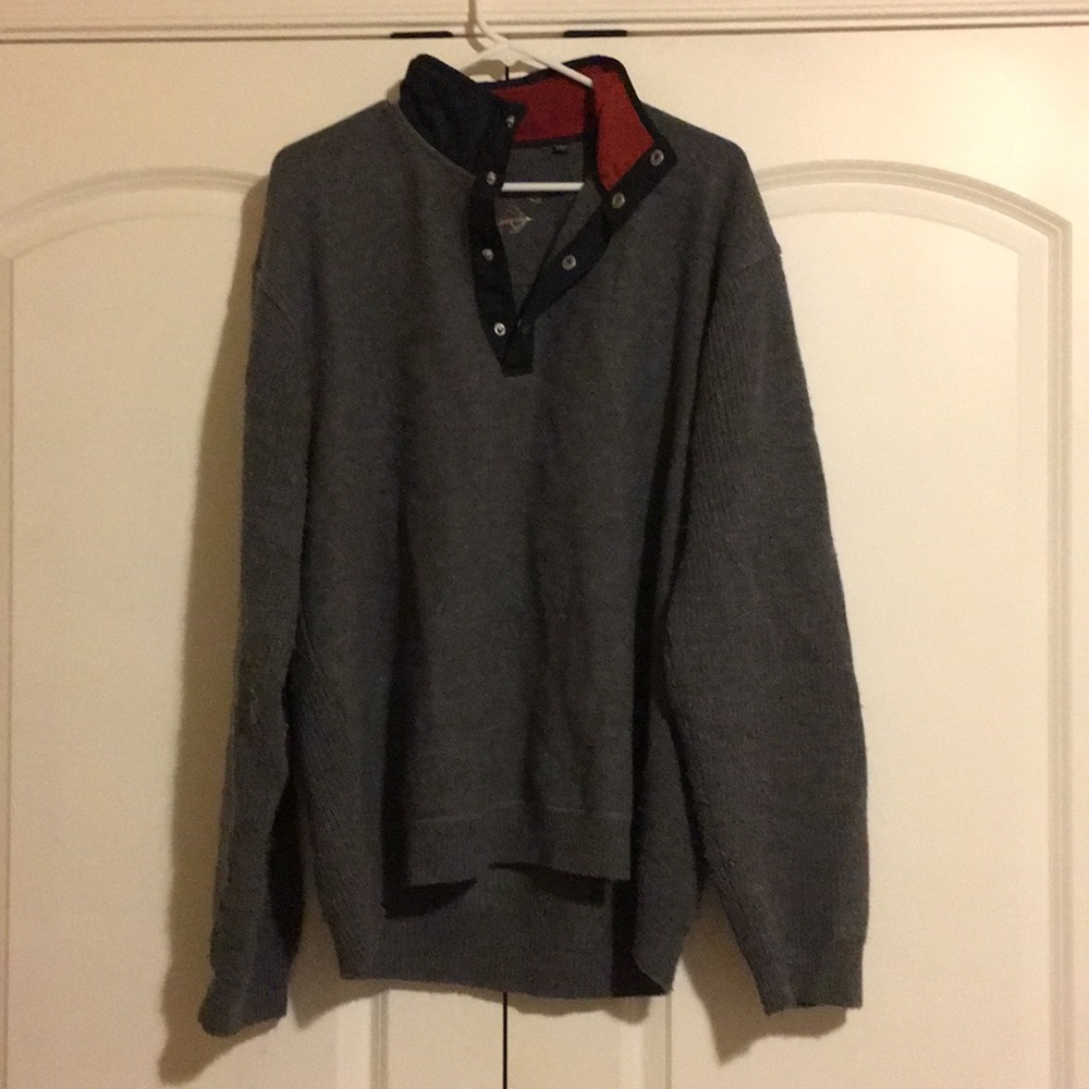 Men’s Orvis 1/4snap pull over dark grey