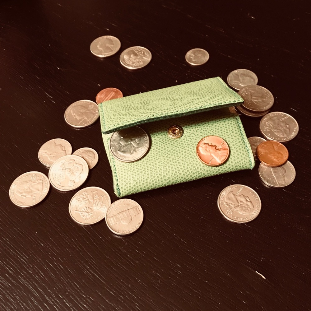 Genuine Leather Change Purse from Italy