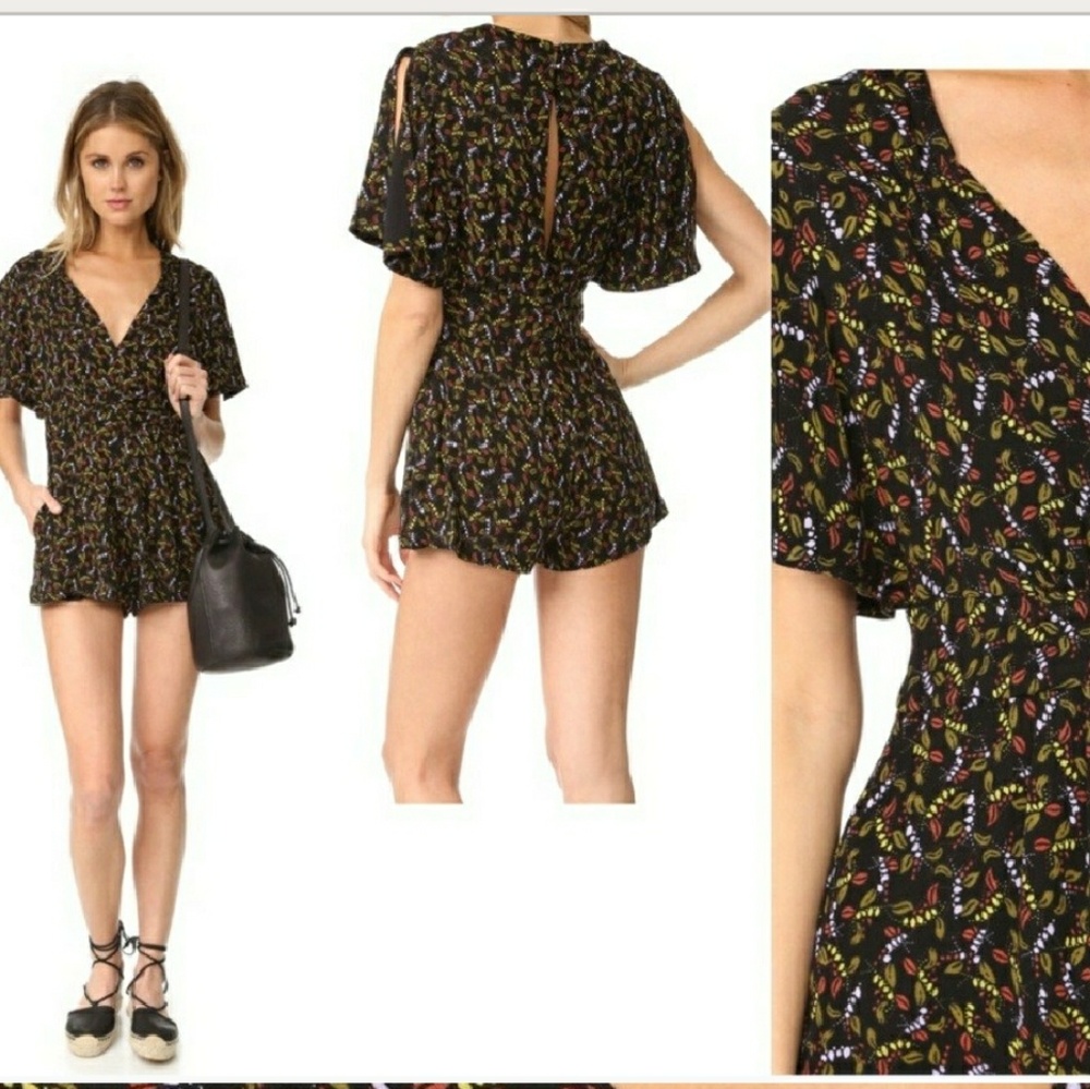 Free people floral romper
