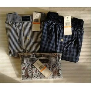 NWT, three Tommy Hilfiger men's woven boxers,NWT
