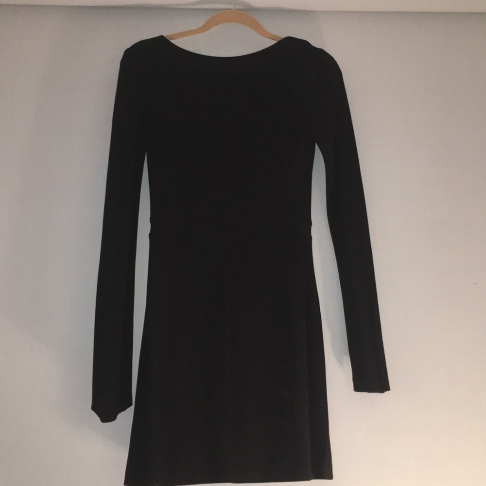 T Alexander Wang Black Slinky Mini Dress