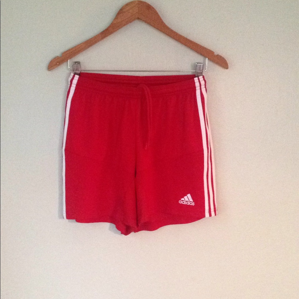 Red Women's Adidas Campeon 13 Climacool shorts