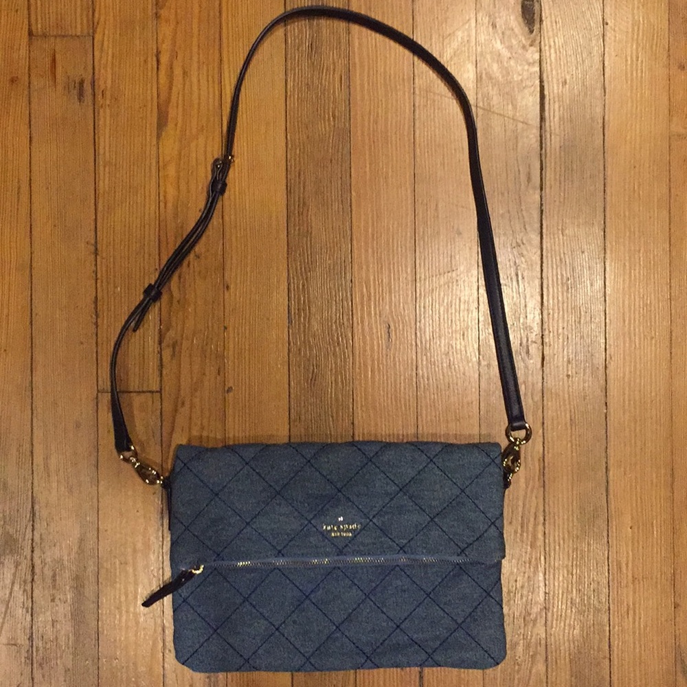 Kate Spade Denim Clutch