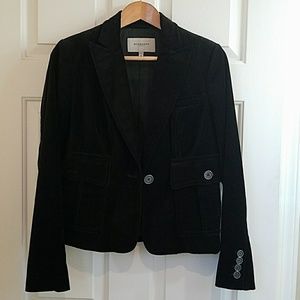 Pristine Burberry espresso velvet jacket
