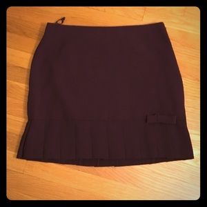 Dark plum adorable inc pleated mini size 12