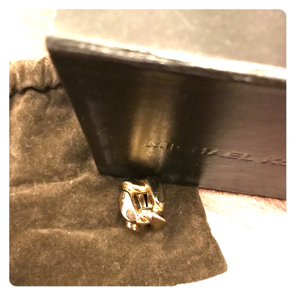 Michael Kors Gold Tone Chain Link Ring