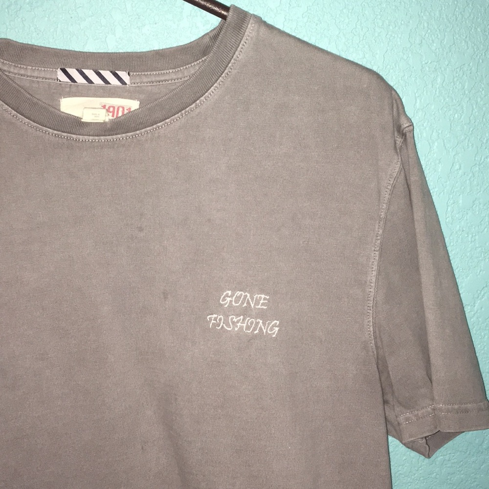1901 Grey Gone Fishing T-Shirt