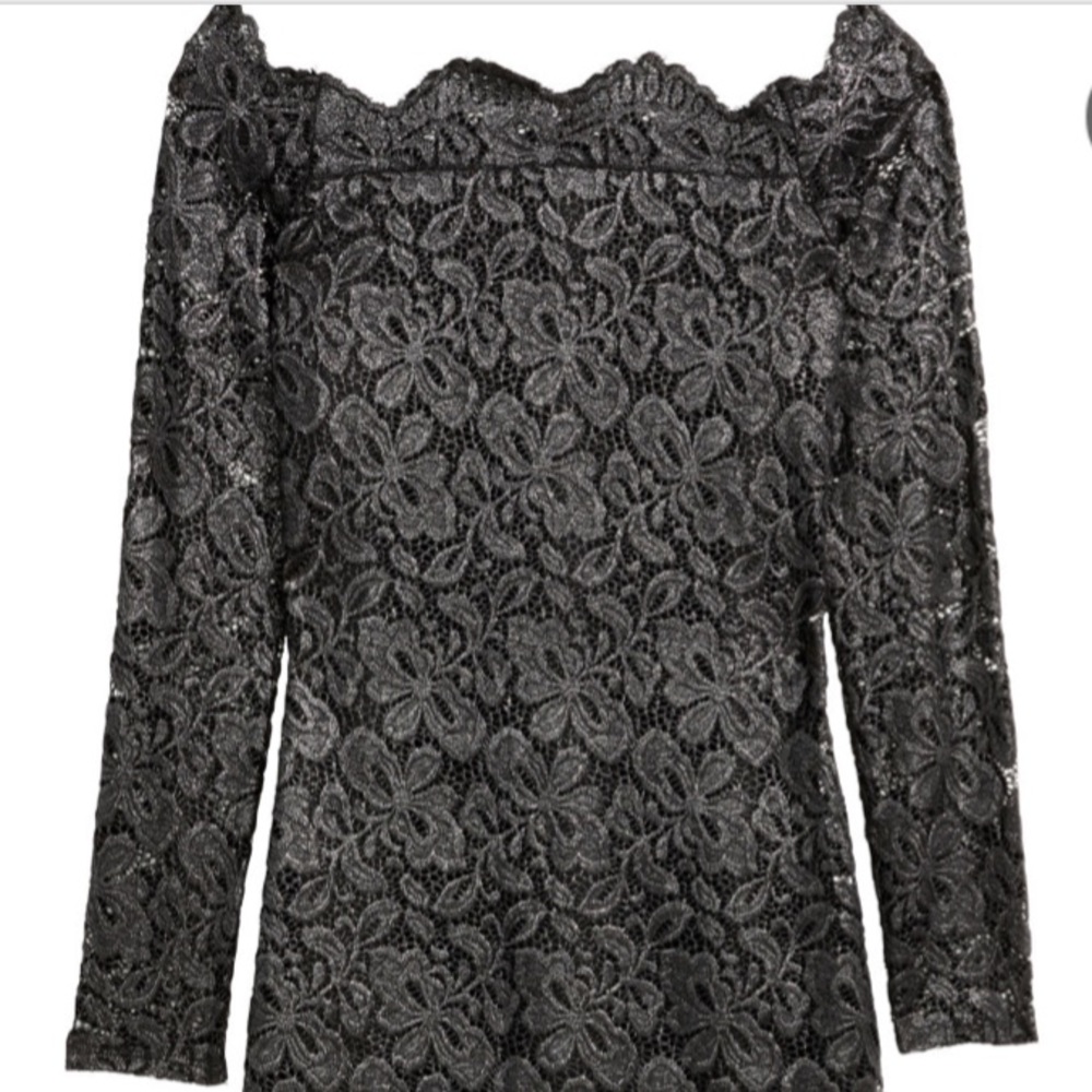 ๐๐H&M Lace Off-the-shoulder Dress - Picture 4 of 7