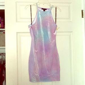 Fun Velvet Tie-Dye Dress