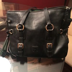 Dooney & Bourke Florentine Leather Tassel Satchel