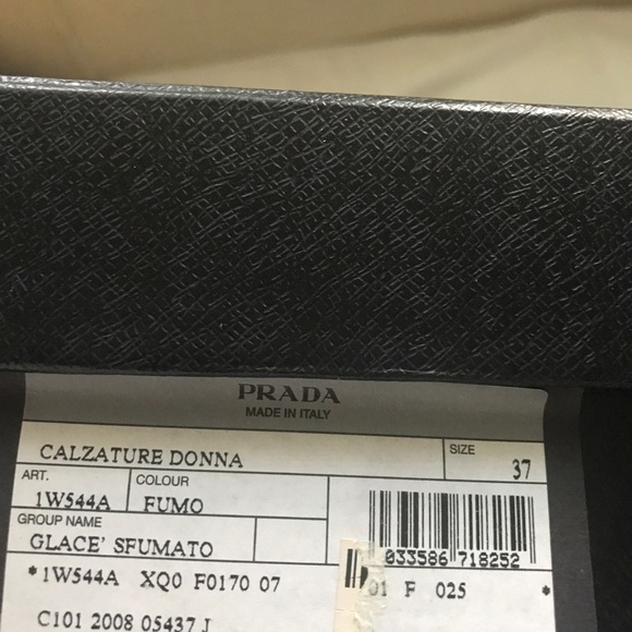 Prada Donna Calzature Black Boots size 7 - Picture 3 of 4