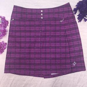 Purple Plaid Tennis Skirt