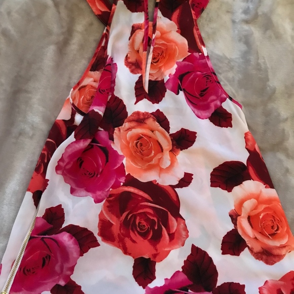 Small BEBE Beaded Floral Blouse Brand New! - Picture 5 of 6