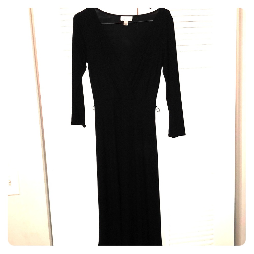 Black form fitting dress