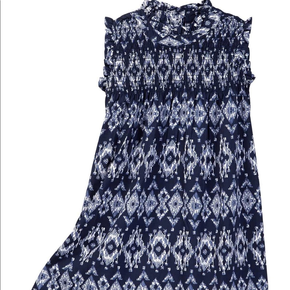 Iris & Ivy Smocked Neck and Bodice Dress