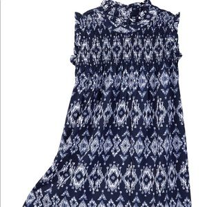 Iris & Ivy Smocked Neck and Bodice Dress