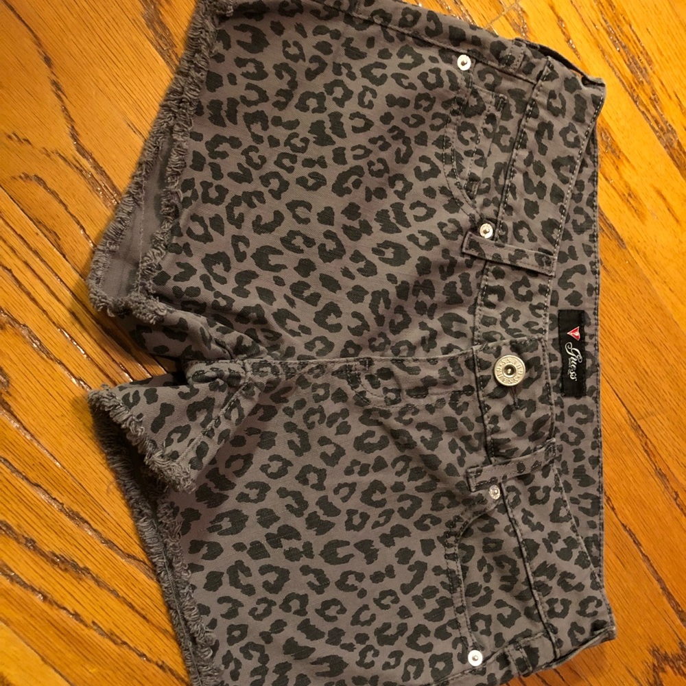 Women’s GUESS Leopard Shorts