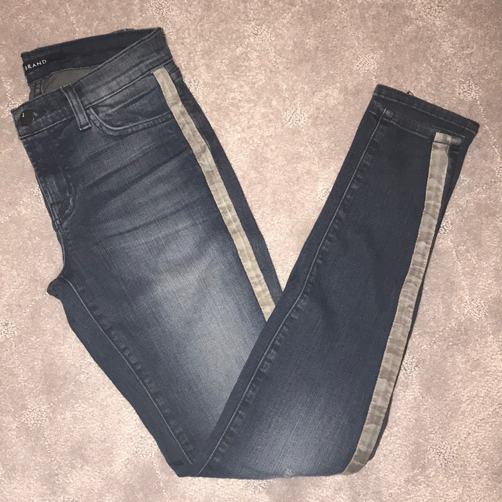 J Brand skinny jeans with grey piping