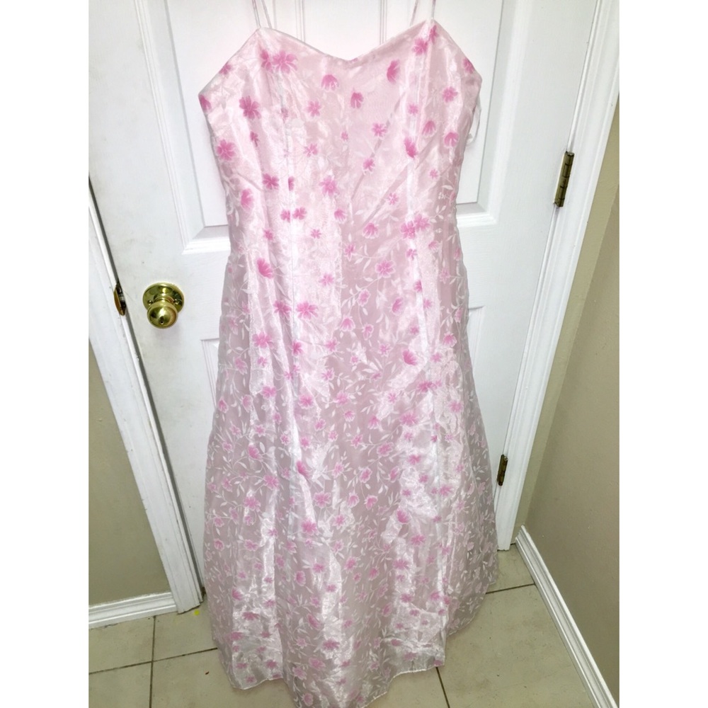 Cinderalla Dress or Gown with pink flowers
