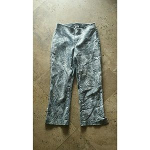 Bebe Snakeskin Capri Pants