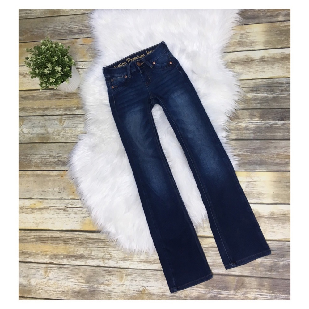 Girls Justice Dark wash premium jeans 10S jeggings