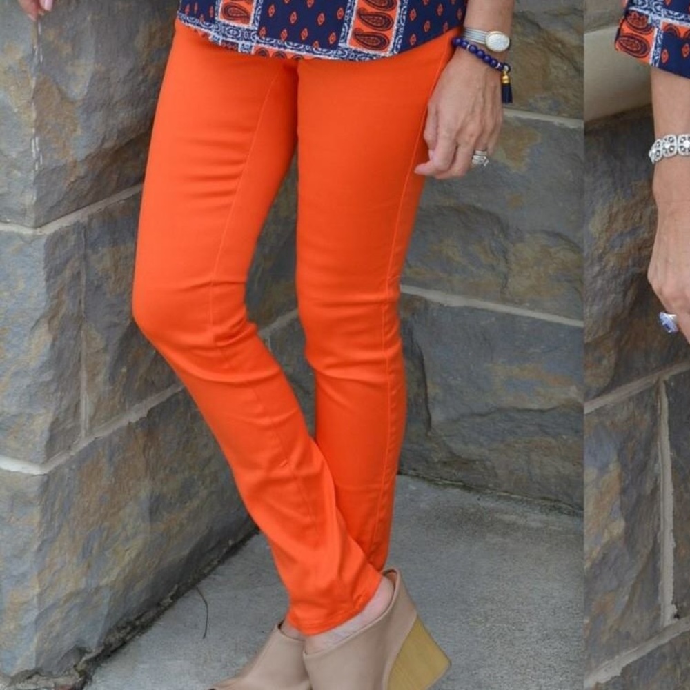 Orange skinny jeans (Stretchy)