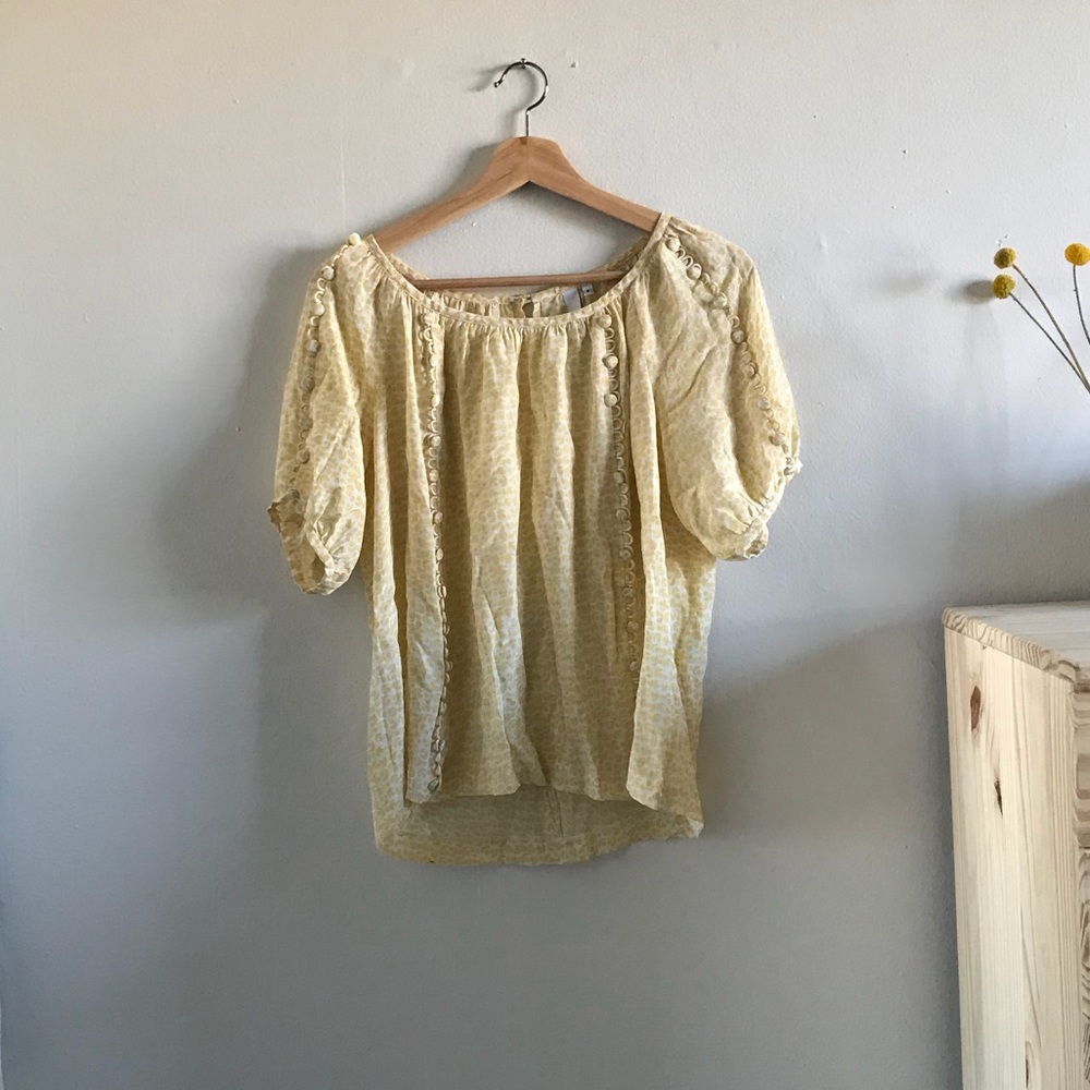 Silk Anthropologie Top