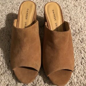 Chinese Laundry Sammy Mule in Suede - Size 6.5