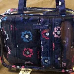 Vera Bradley 4 pc cosmetic organizer