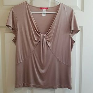 Silky elegant 30s-inspired Anne Klein blouse
