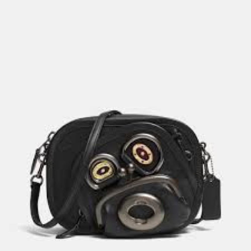 Coach Creatures mini zip leather crossbody bag