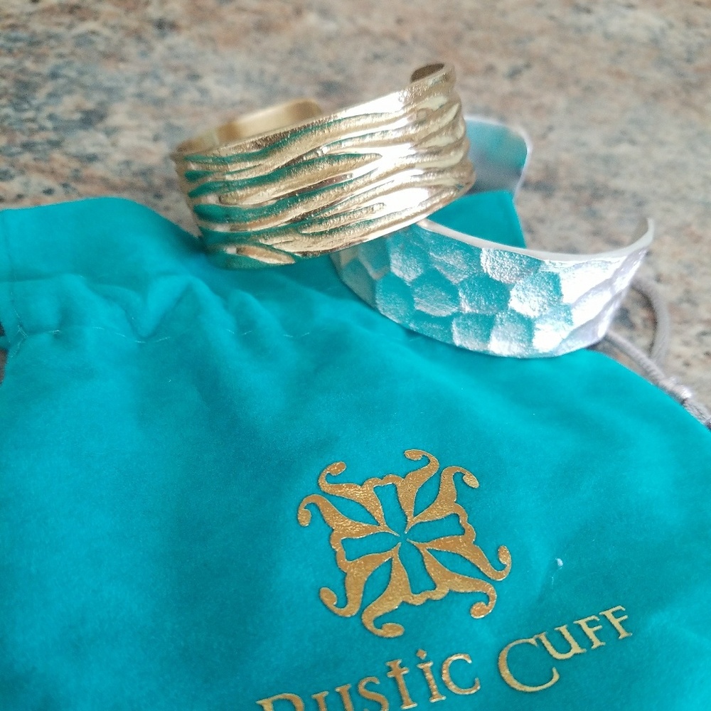 Set of Rustic Cuff Bracelets