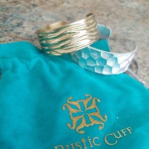 Set of Rustic Cuff Bracelets