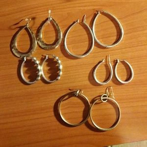 Bundle of 5 pairs drop earrings
