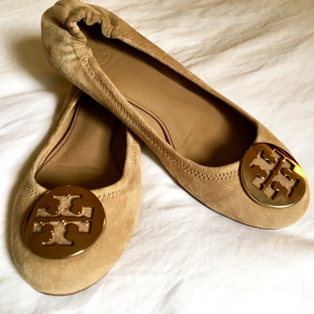 Tory Burch Reva Suede Flats - Never Worn!