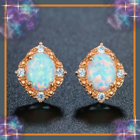 Moon Goddess Boutique Jewelry - 5 Star rated Rhombic pattern stunning Opal earings