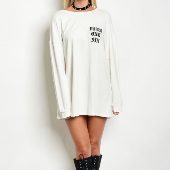 6 God “Made in the Six” Long-Sleeve T-Shirt/Dress - Picture 5 of 6