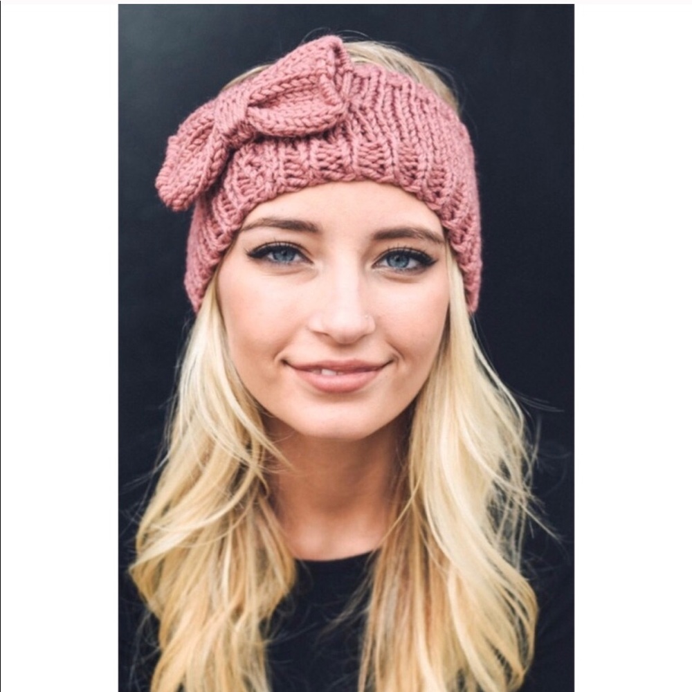 🦄 Host Pick Dusty Rose Bow Headband 🦄