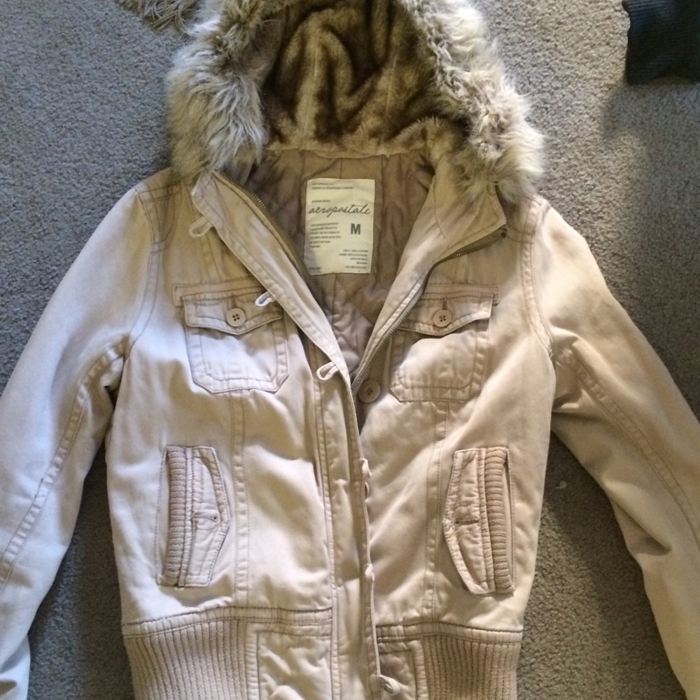 Aeropostale medium fur jacket
