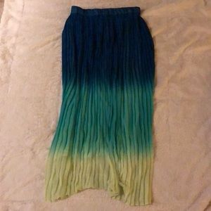 Ombré maxi skirt