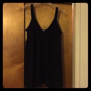 Sexy silky black cami