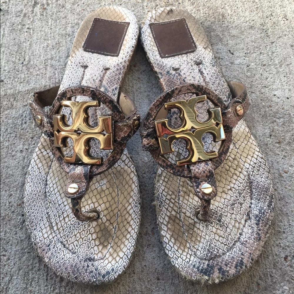 Tory Burch Snakeskin Sandals