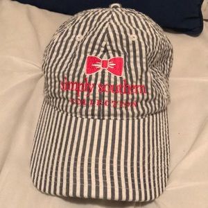 Simple Southern seersucker hat